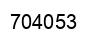 Número 704053 imagen negro