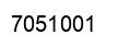 Number 7051001 black image