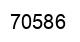 Number 70586 black image