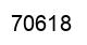 Número 70618 imagen negro
