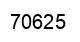 Number 70625 black image