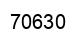 Number 70630 black image