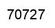 Number 70727 black image