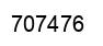 Number 707476 black image