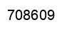 Number 708609 black image