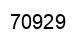 Number 70929 black image
