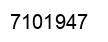 Number 7101947 black image