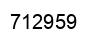 Number 712959 black image