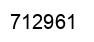 Number 712961 black image