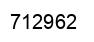 Number 712962 black image