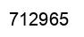 Number 712965 black image