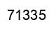 Number 71335 black image