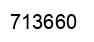Number 713660 black image