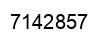 Number 7142857 black image