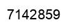 Number 7142859 black image