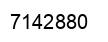 Number 7142880 black image