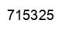 Number 715325 black image
