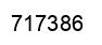 Number 717386 black image
