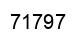 Número 71797 imagen negro