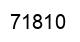 Número 71810 imagen negro