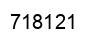 Número 718121 imagen negro