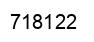 Número 718122 imagen negro