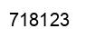 Número 718123 imagen negro