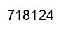 Número 718124 imagen negro
