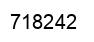 Number 718242 black image