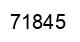 Number 71845 black image