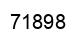 Number 71898 black image