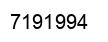 Number 7191994 black image