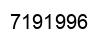 Number 7191996 black image