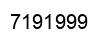 Number 7191999 black image