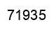 Número 71935 imagen negro