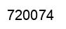 Number 720074 black image