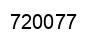 Number 720077 black image