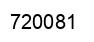 Number 720081 black image