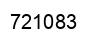 Number 721083 black image