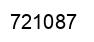 Number 721087 black image