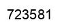 Número 723581 imagen negro