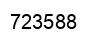 Number 723588 black image