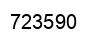 Number 723590 black image