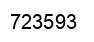 Número 723593 imagen negro