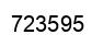 Número 723595 imagen negro