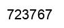 Number 723767 black image