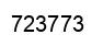 Number 723773 black image