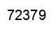 Number 72379 black image