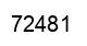 Number 72481 black image