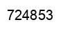 Number 724853 black image